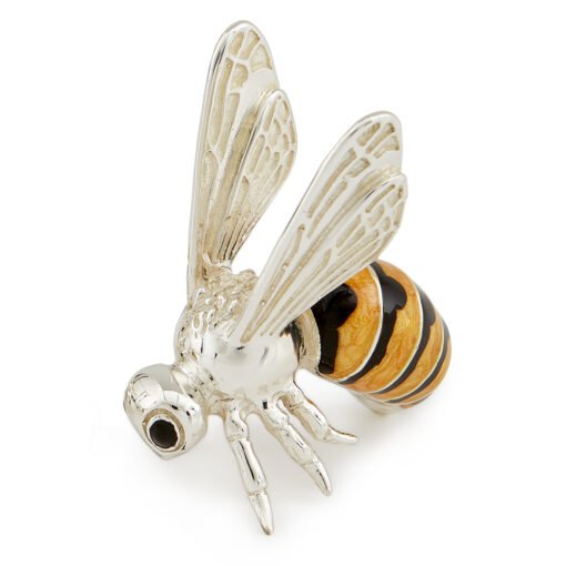 Saturno Silver with Enamel Honey Bee Figurine - Image 2