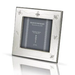 4x4 silver bee photo frame