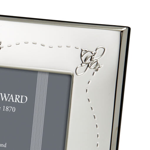 Sterling Silver 4 x 4 Bee Photo Frame - Francis Howard - Image 2
