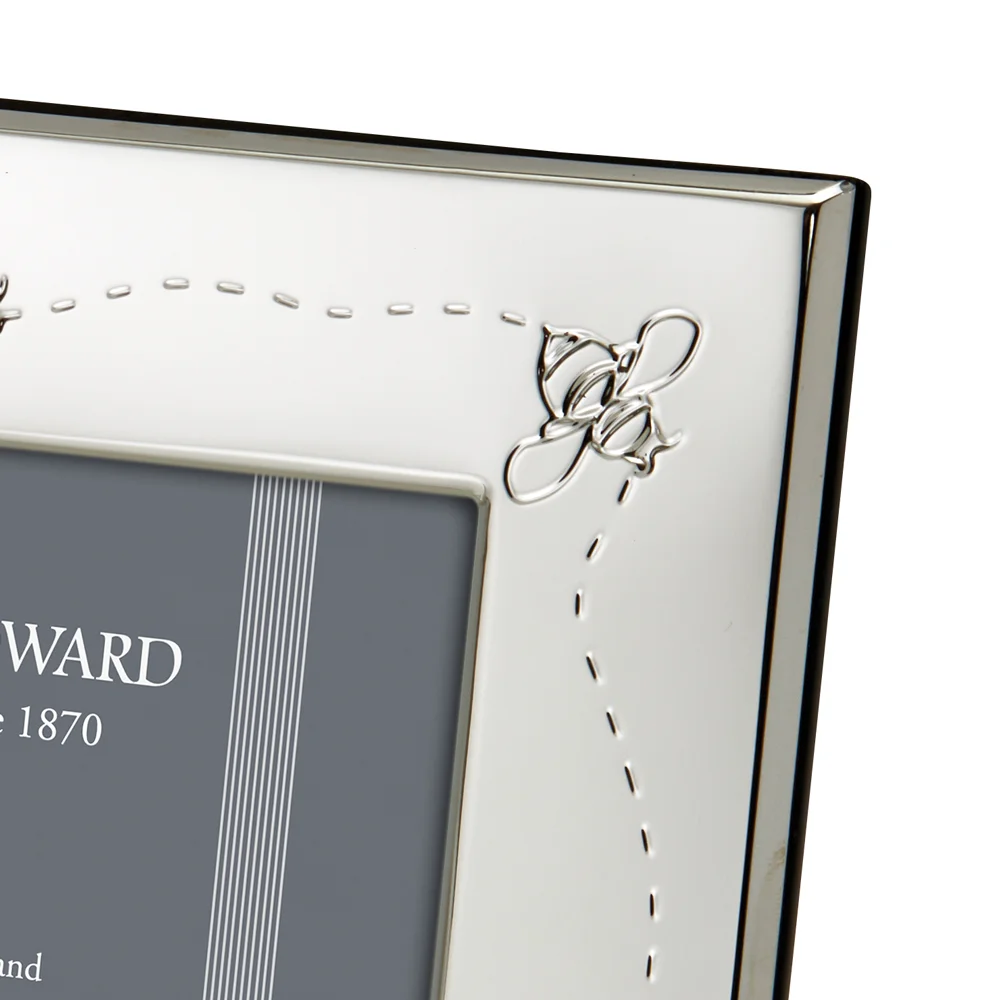 Sterling Silver 4 x 4 Bee Photo Frame - Francis Howard - Image 2