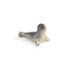 silver and enamel seal figurine