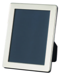 plain and traditional silver plated photo frame