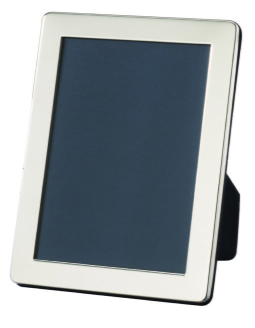 plain and traditional silver plated photo frame