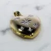 9ct yellow gold heart pendant