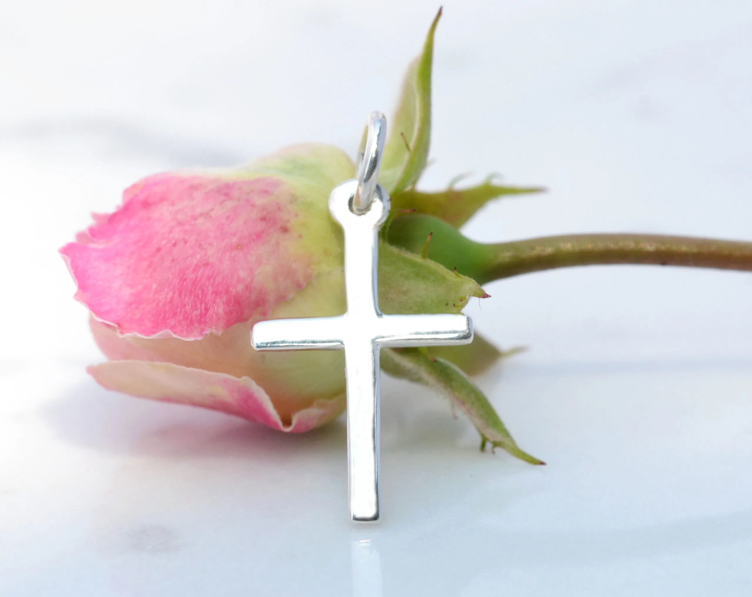silver latin cross