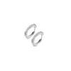 Sterling Silver CZ Huggie Earrings