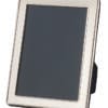 silver plated beaded photo frame