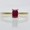 yellow gold ruby ring