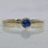 yellow gold sapphire ring