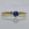 yellow gold sapphire ring