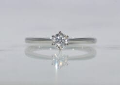 single stone diamond ring