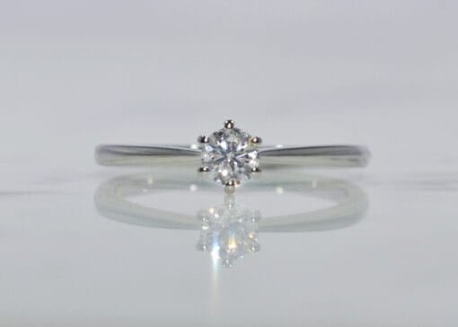 single stone diamond ring