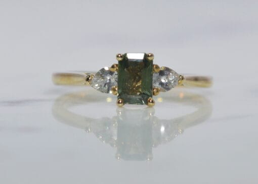 three stone sapphire ring
