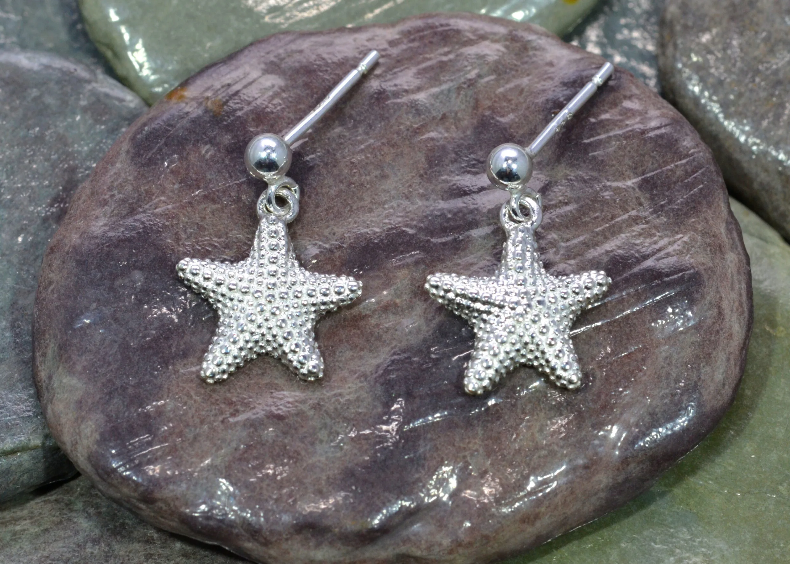 starfish drop earrings