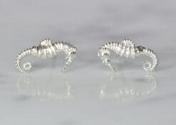 seahorse stud earrings