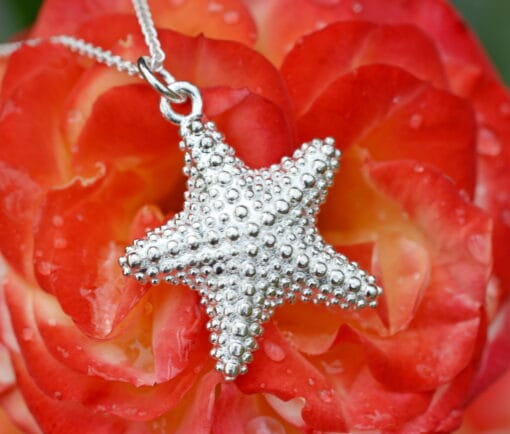 Sterling Silver Small Starfish Pendant - Image 5