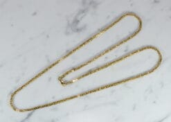 yellow gold Byzantine chain