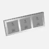 sterling silver triple photo frame