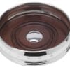 silver wine bottle coaster