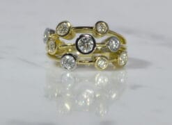 diamond bubble ring