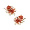 Saturno Silver Octopus Cufflinks