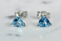 aquamarine gemstone earrings