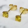 yellow sapphire earrings