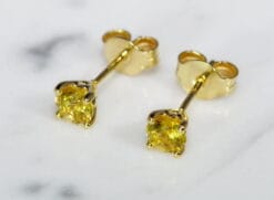 yellow sapphire earrings