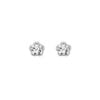 cubic zirconia flower stud earrings