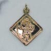 9ct yellow gold st christopher pendant