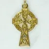 small yellow gold celtic cross pendant