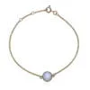 9 Carat Yellow Gold and Blue Topaz Bracelet
