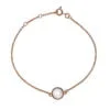 9 Carat Red Gold and Moonstone Bracelet