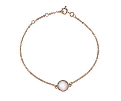 9 Carat Red Gold and Moonstone Bracelet