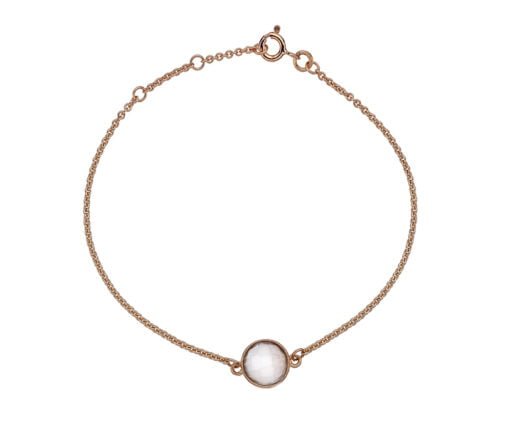 9 Carat Red Gold and Moonstone Bracelet