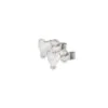 9 Carat White Gold Small Heart Stud Earrings