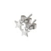 9 Carat White Gold Star Stud Earrings