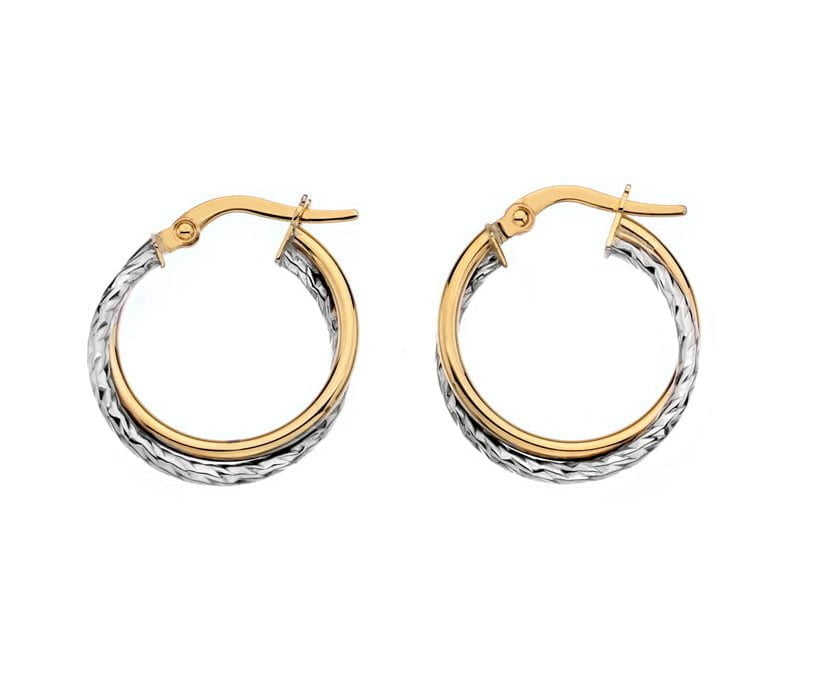 9 carat gold small hoop earrings sales