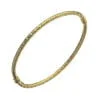 Curteis 9 Carat Yellow Gold Patterned Hollow Hinged Bangle