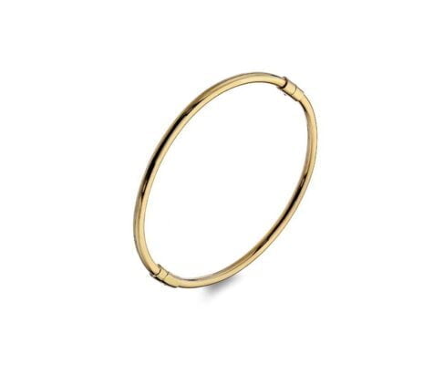 Curteis 9 Carat Yellow Gold Solid Hinged 3mm Bangle