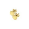 Curteis 9 Carat Yellow Gold Flat Disc Stud Earrings