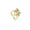Curteis 9 Carat Gold Circular Plain Stud Earrings