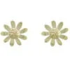 Curteis 9 Carat Gold 9 Petal Daisy Stud Earrings