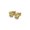 Curteis 9 Carat Gold Simple Flower Stud Earrings
