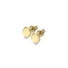 Curteis 9 Carat Gold Solid Disc Stud Earrings