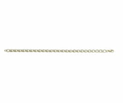 Curteis 9 Carat Yellow & White Gold Florentine Half Chain