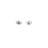 Sterling Silver Designer Double Heart Stud Earrings