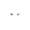 Sterling Silver Designer Double Heart Stud Earrings