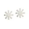 Sterling Silver Snowflake Stud Earrings