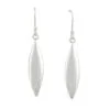 Curteis Sterling Silver Plain Sphere Drop Earrings